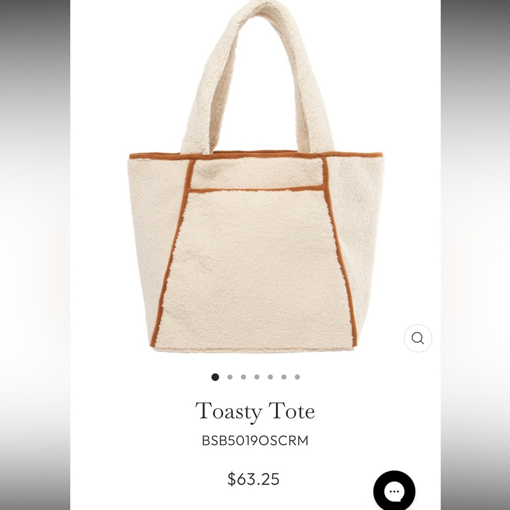 San Diego Hat Company Cream and Tan Tote